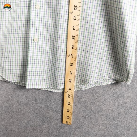 Kenneth Cole Reaction Dress Shirt Green Regular Fit Long Sleeve Men's 15-15.5 - Picture 7 of 10